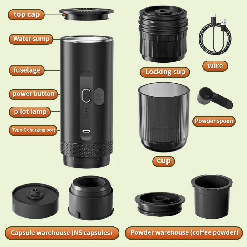 Portable 3-in-1 Espresso Machine
