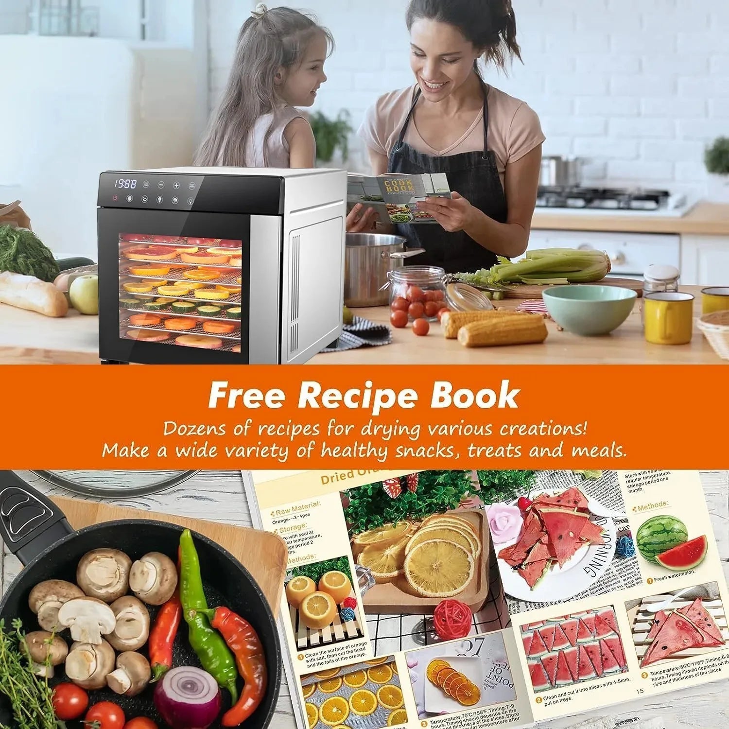 Digital Stainless Steel Food Dehydrator