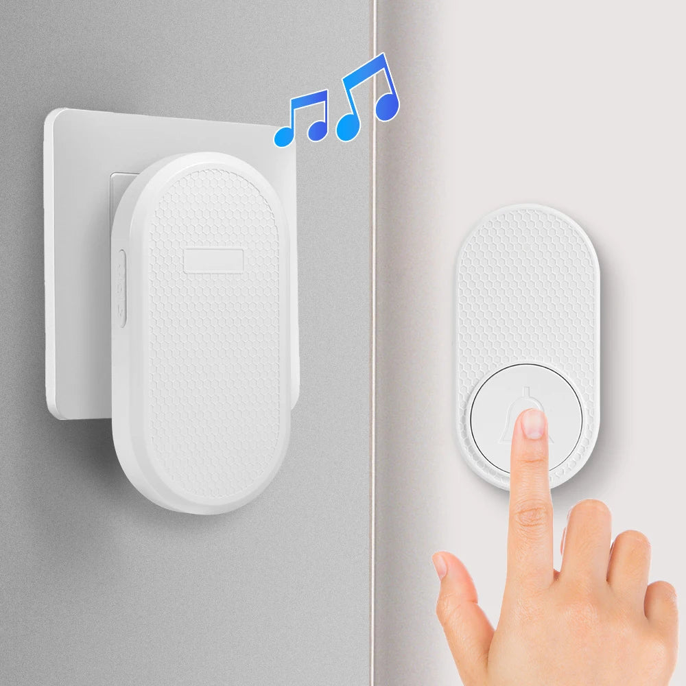 M558 Doorbell Waterproof Wireless Chime Home Doorbell Intelligent 33 Songs 4 Levels Volume Mute Mode Smart Doorbell Alarm