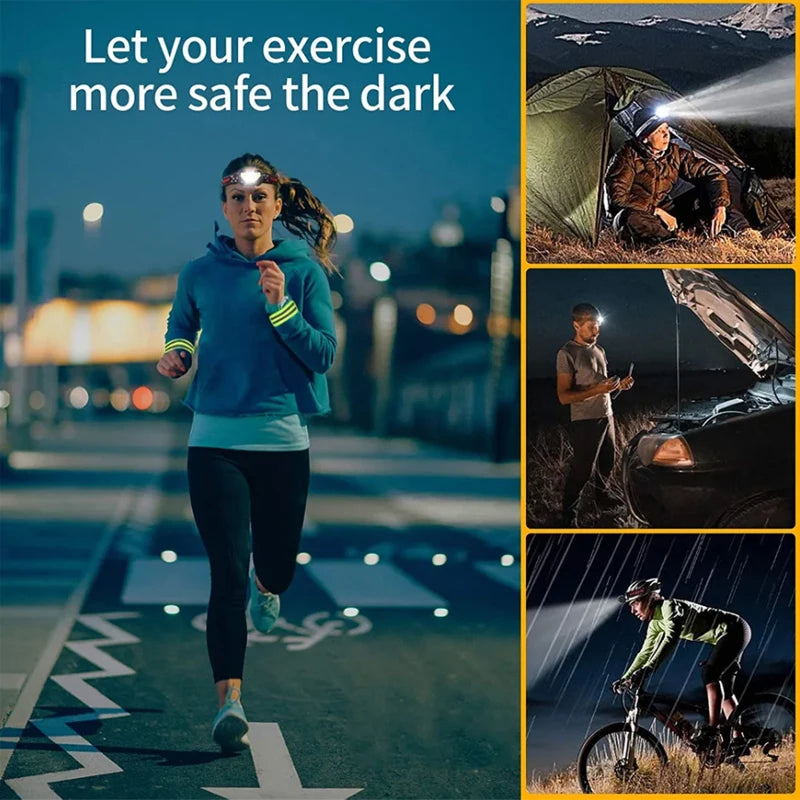 LED Headlamp | Motion Sensor Rechargeable Headlight