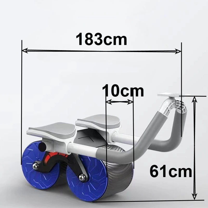 Elbow Support Automatic Rebound Ab Wheel Core Trainer for Abdominal Muscle Home Fitness Exercise