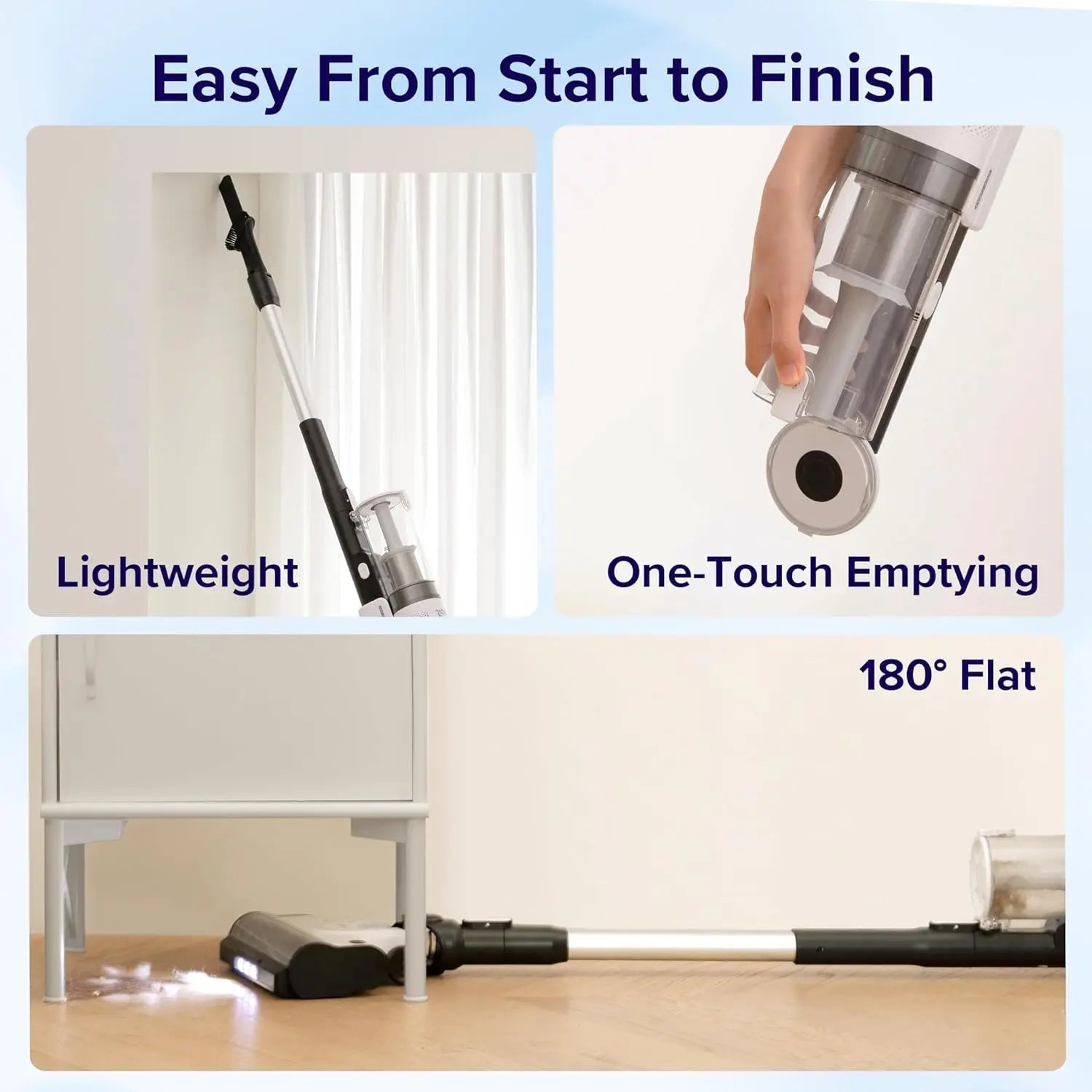Tangle-Resistant Cordless Stick Vacuum