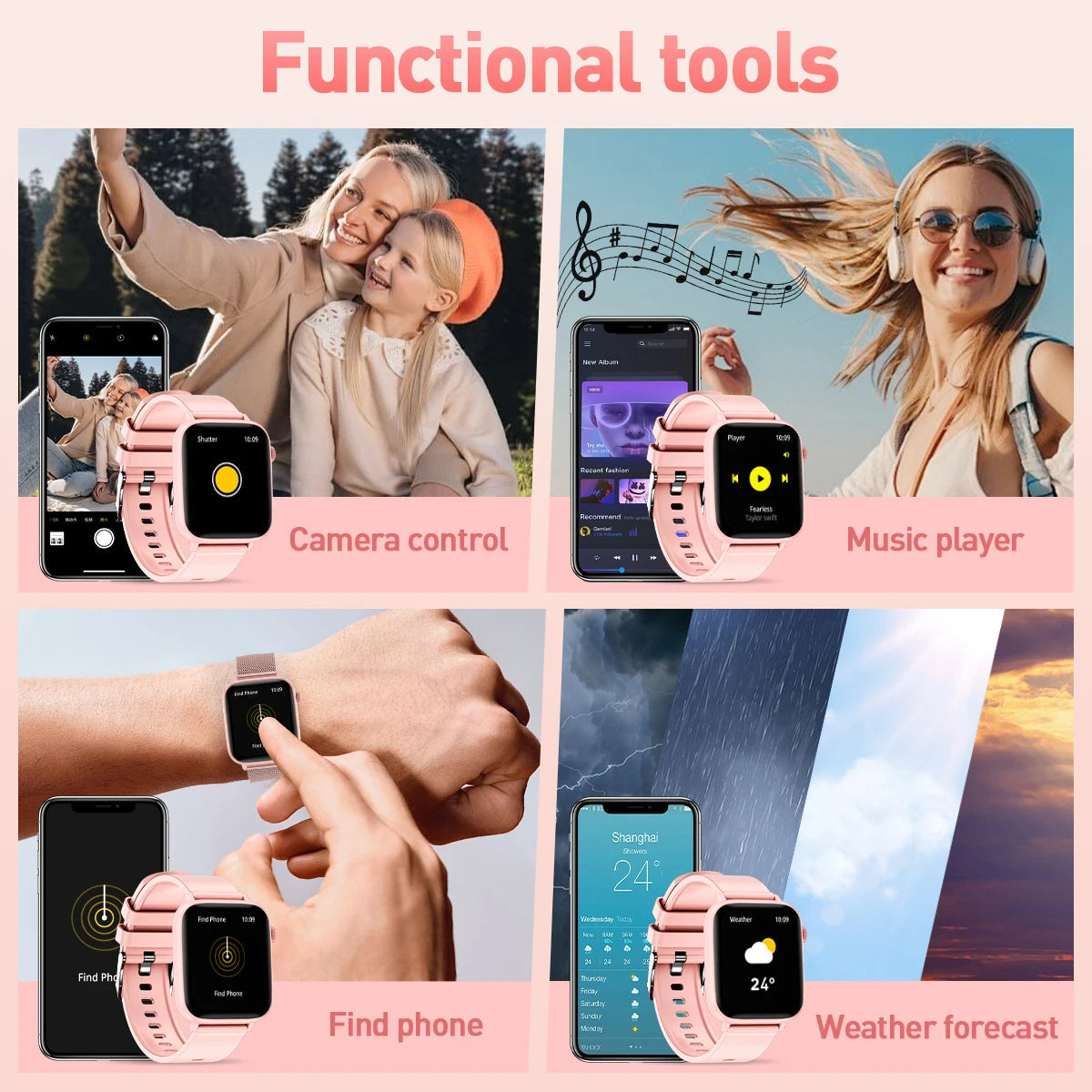 Smart Watch | Health & Fitness Tracker with Wireless Call
