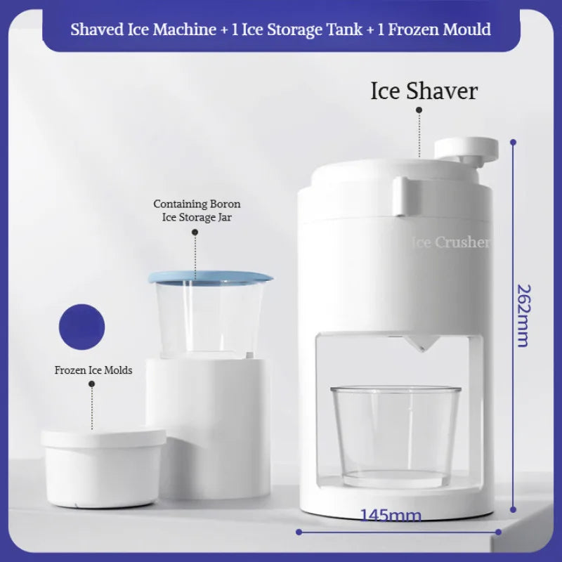 Portable Hand-Cranked Ice Shaver