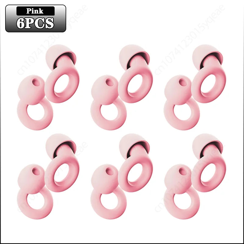 Noise Reduction Silicone Earplugs