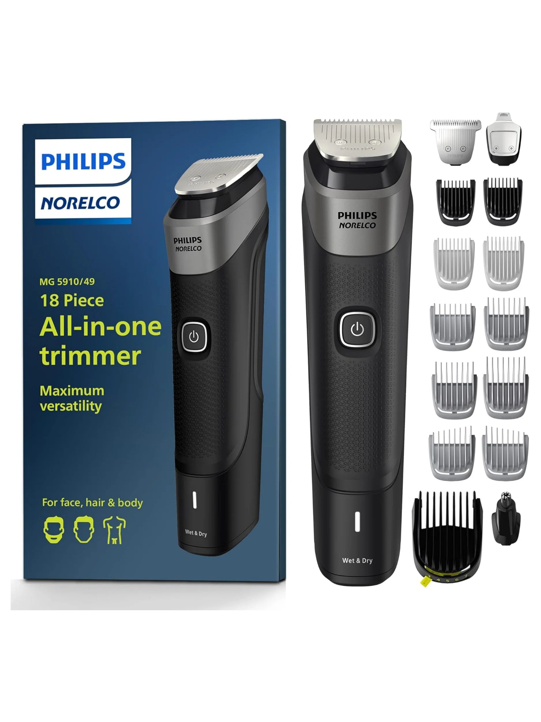 Grooming Kit | All-in-One Trimmer for Face, Head & Body