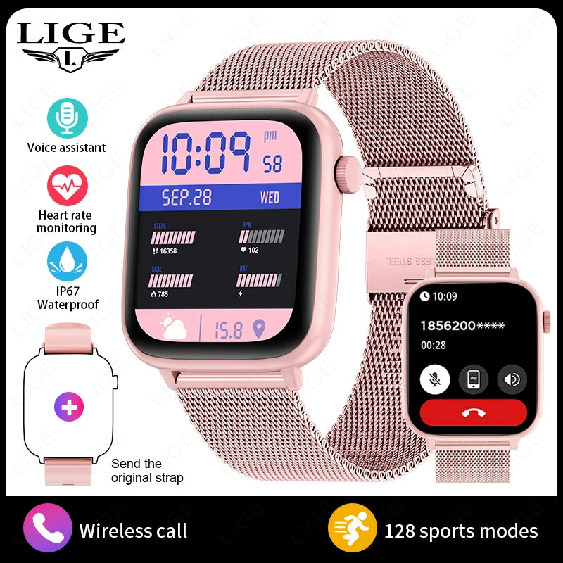 Smart Watch | Health & Fitness Tracker with Wireless Call
