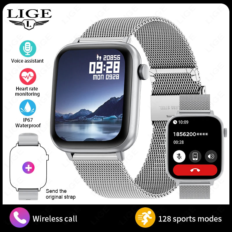 Smart Watch | Health & Fitness Tracker with Wireless Call