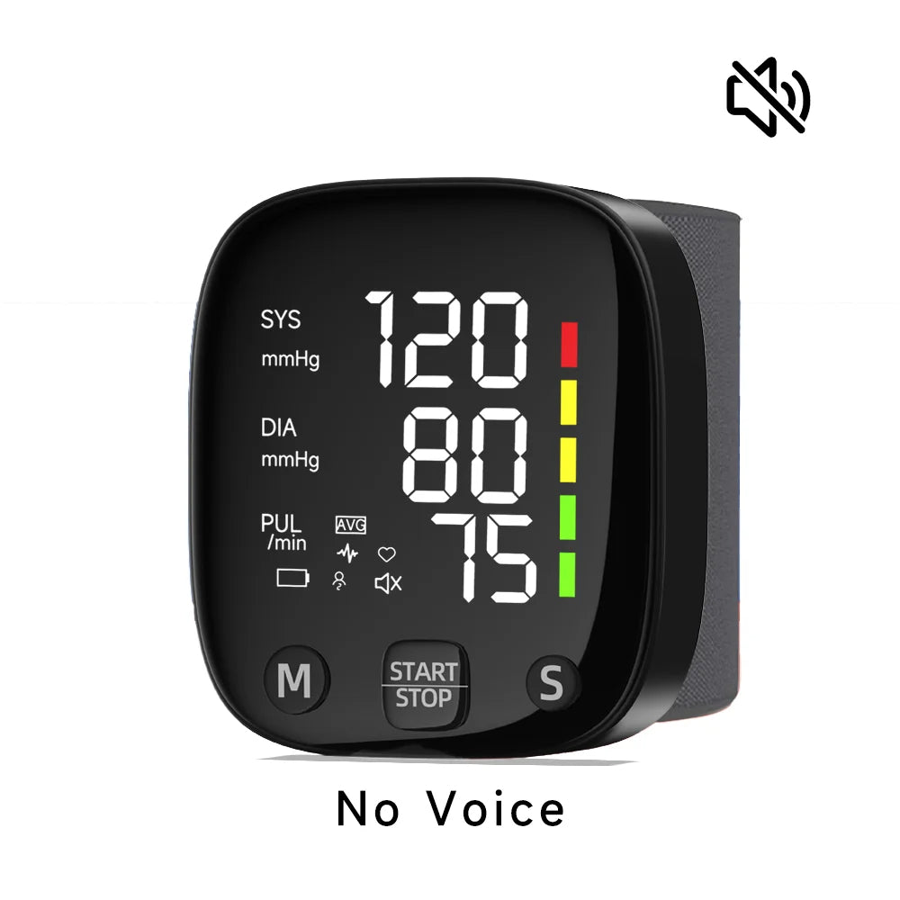 Blood Pressure Monitor | Rechargeable Wrist Monitor with Voice